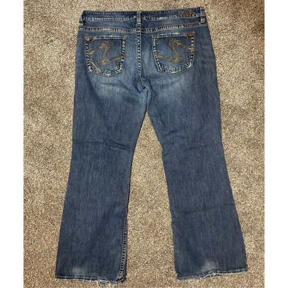 Silver Jeans Co. Eden Women's Bootcut Denim Jeans Blue Size 36x33 - Picture 2 of 10